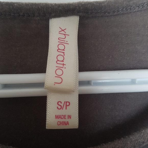 Xhilaration Grey Cropped Tank Sz S - Picture 3 of 4